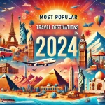 A infographic showing Popular destination and its tourism components.