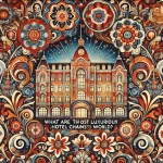 A vibrant, eye-catching 16_9 featured image for a hotel booking websites blog page, titled www.Hotel-pedia.com.